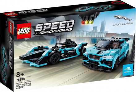 LEGO  LEGO Speed Champions Formula E Panasonic Jaguar Racing GEN2 car & Jaguar I-PACE eTROPHY 76898-L 
